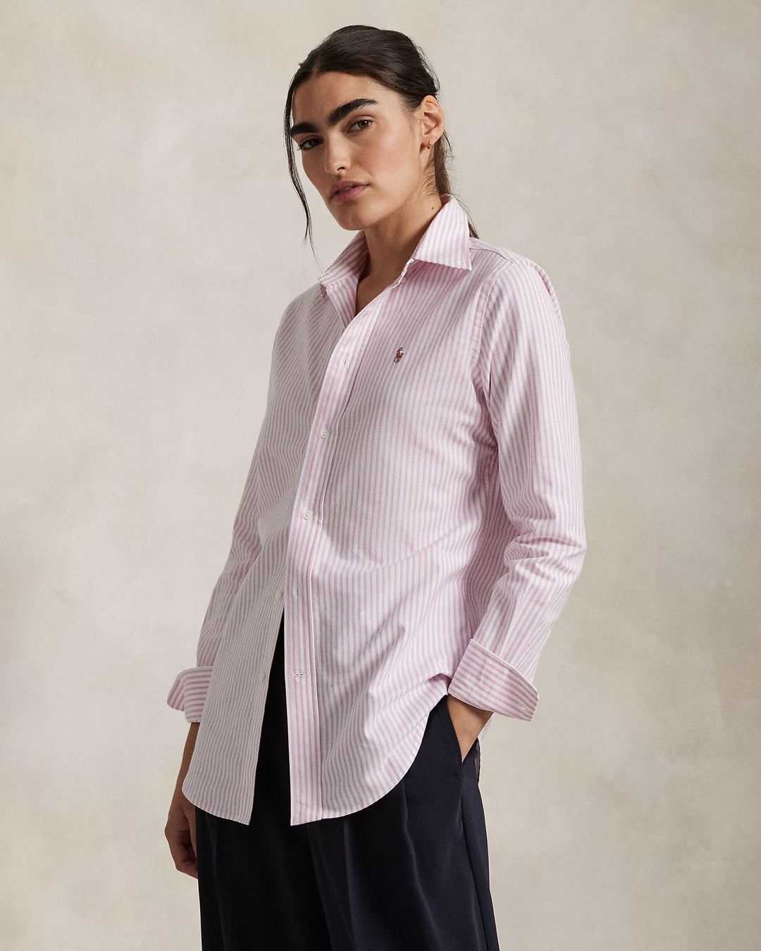 Ralph Lauren Stretch Slim Fit Striped Oxford Shirt Save your Wishlist