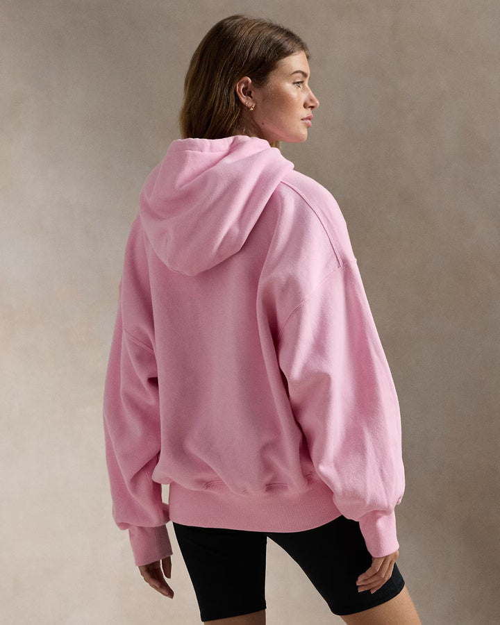 Ralph Lauren Pink Pony Logo Fleece Hoodie