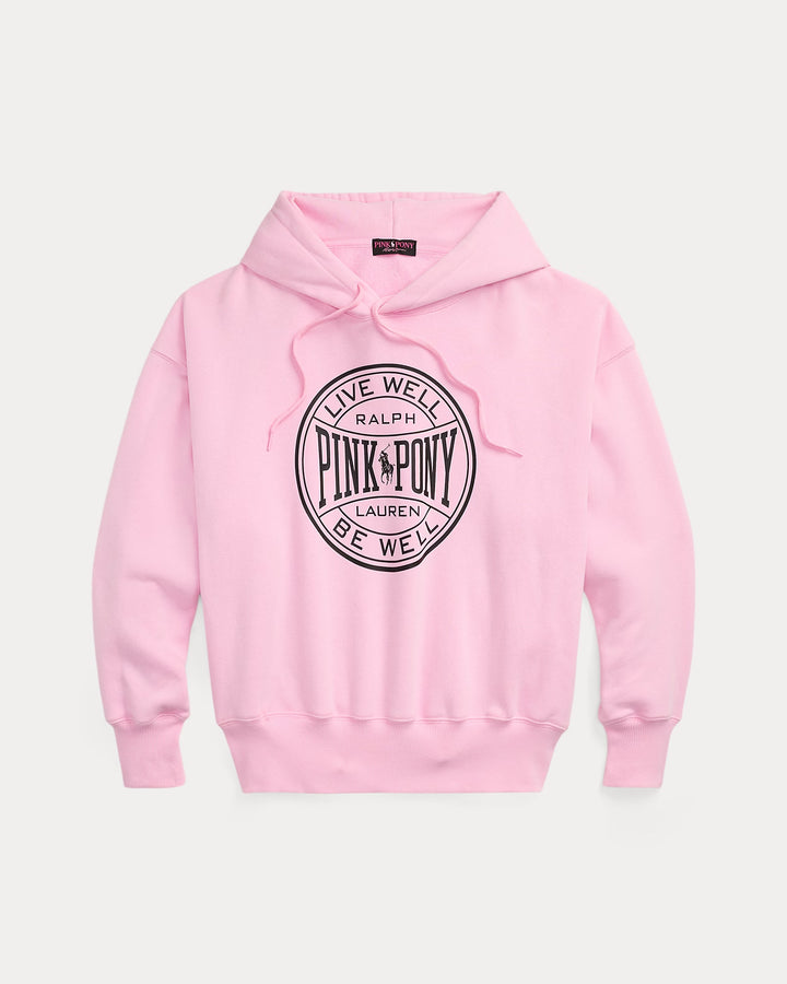 Ralph Lauren Pink Pony Logo Fleece Hoodie