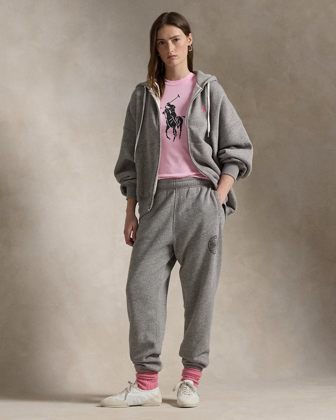 Ralph Lauren Pink Pony Fleece Sweatpant