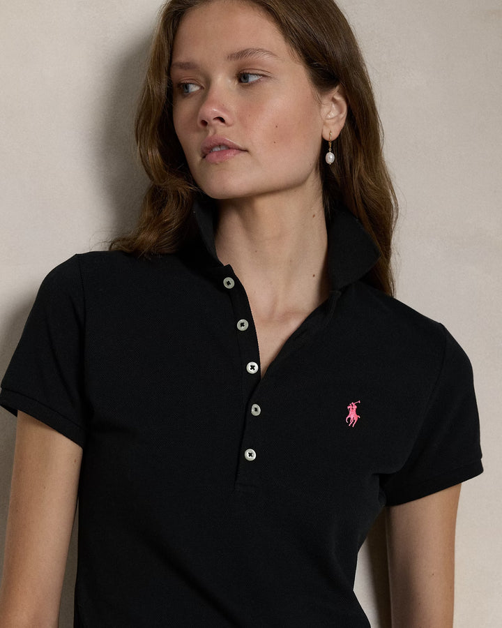 Ralph Lauren Pink Pony Slim Fit Stretch Polo Shirt