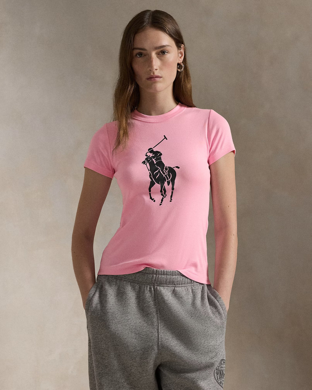 Ralph Lauren Pink Pony Cotton Crewneck Tee
