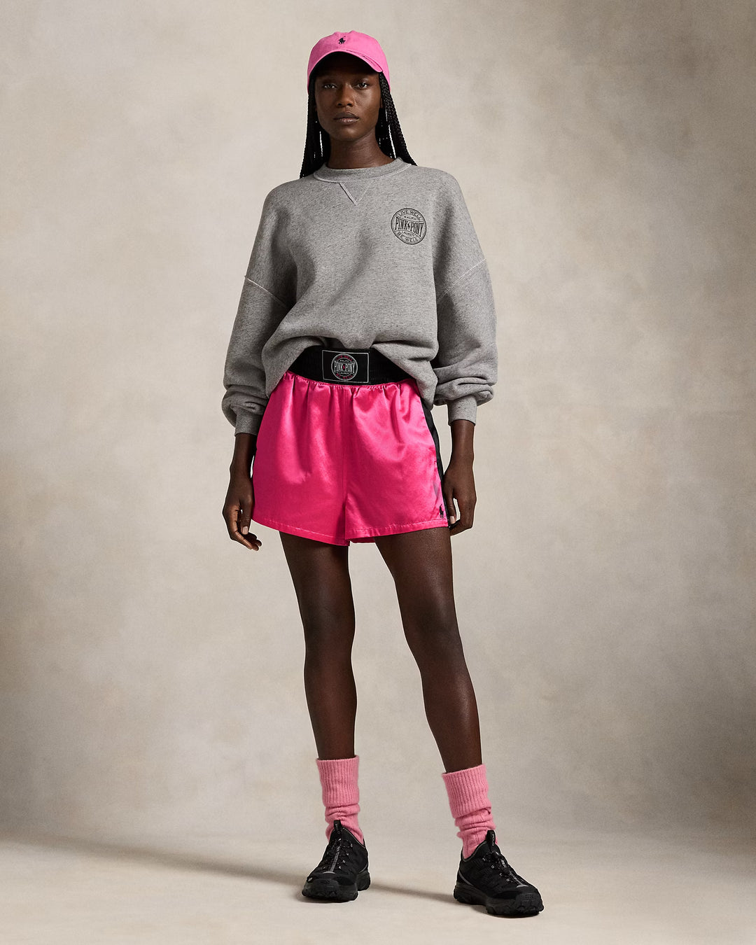 Ralph Lauren Pink Pony Satin Boxing Short