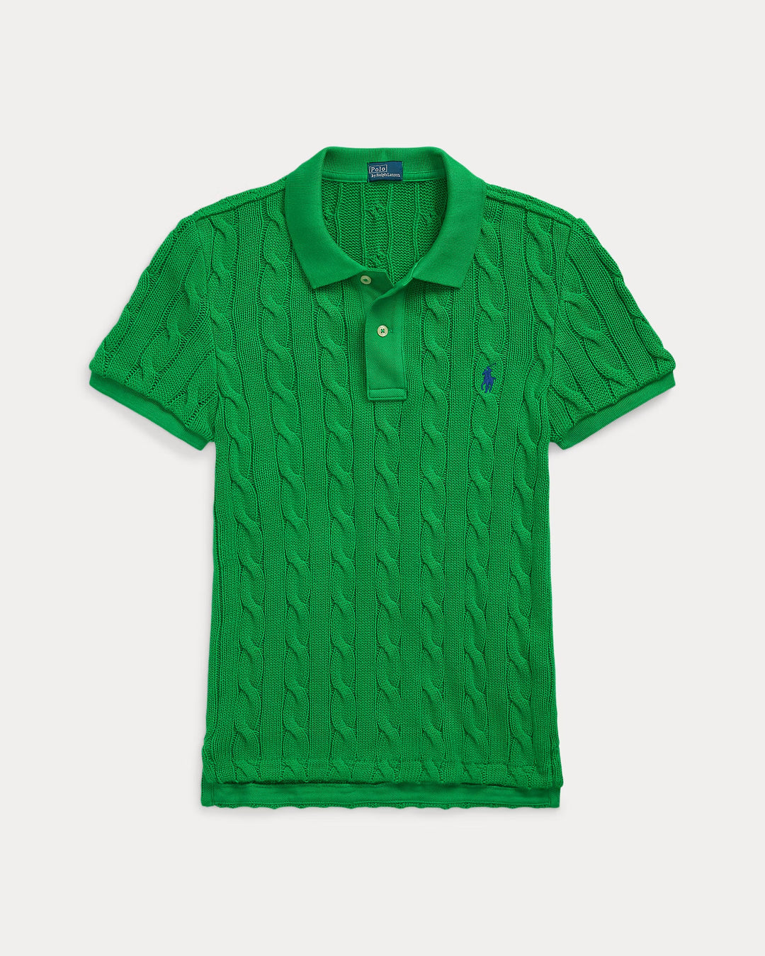 Ralph Lauren Cable-Knit Polo Shirt