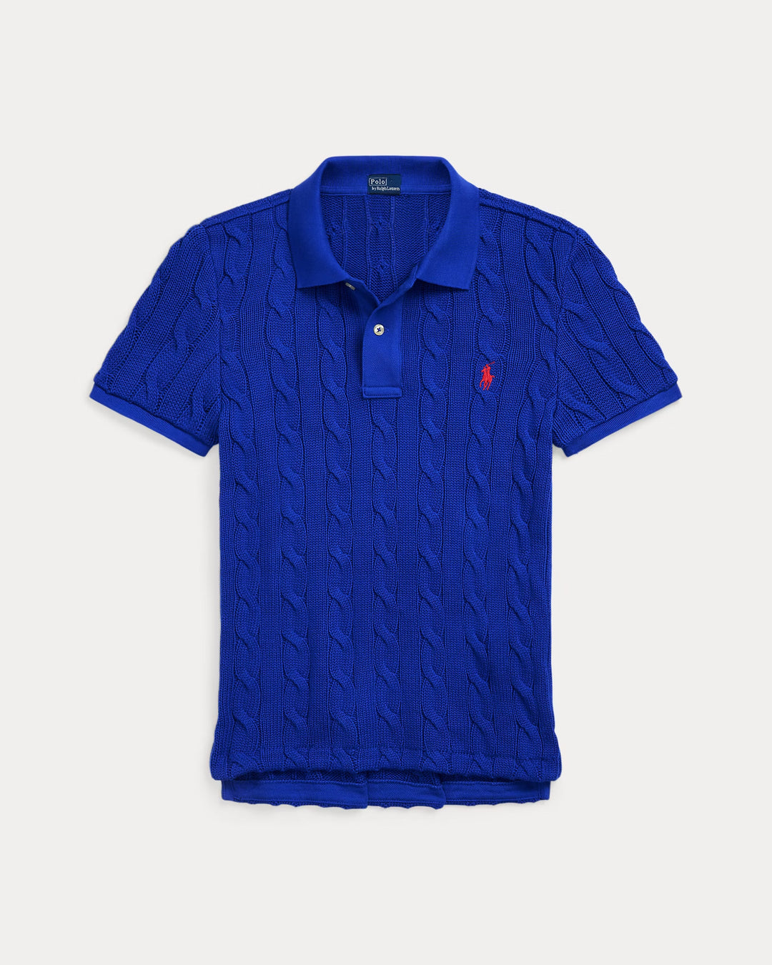 Ralph Lauren Cable-Knit Polo Shirt