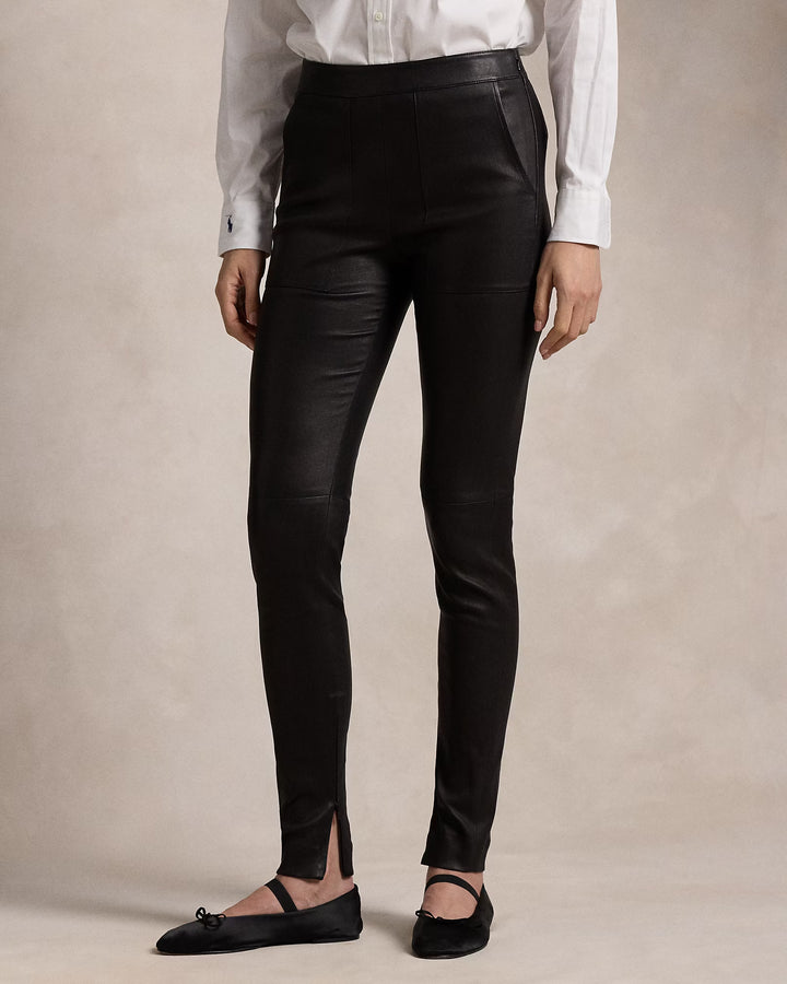 Ralph Lauren Lambskin Super-Slim Pant