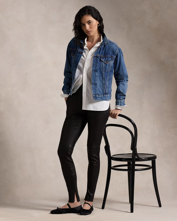 Ralph Lauren Lambskin Super-Slim Pant