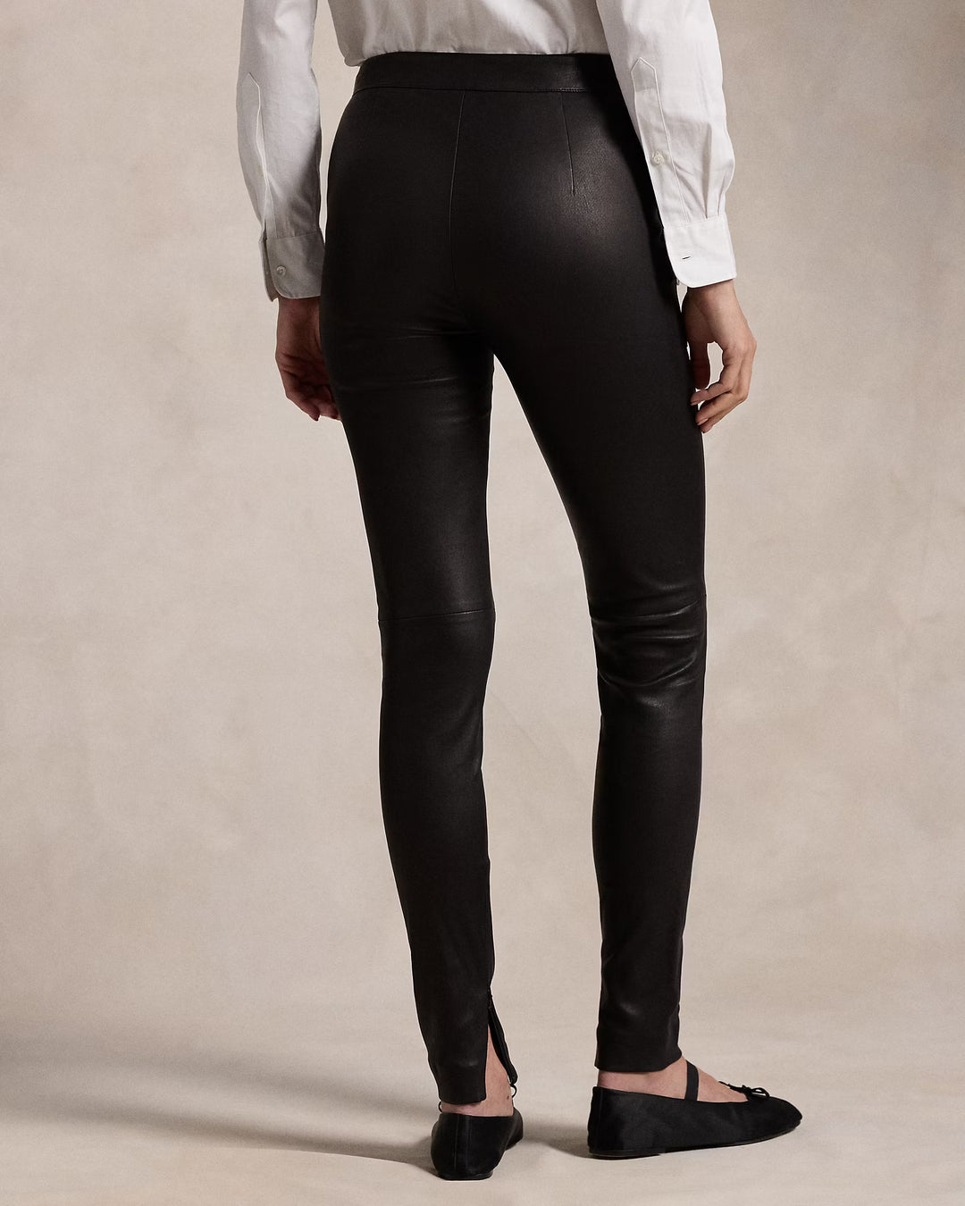 Ralph Lauren Lambskin Super-Slim Pant