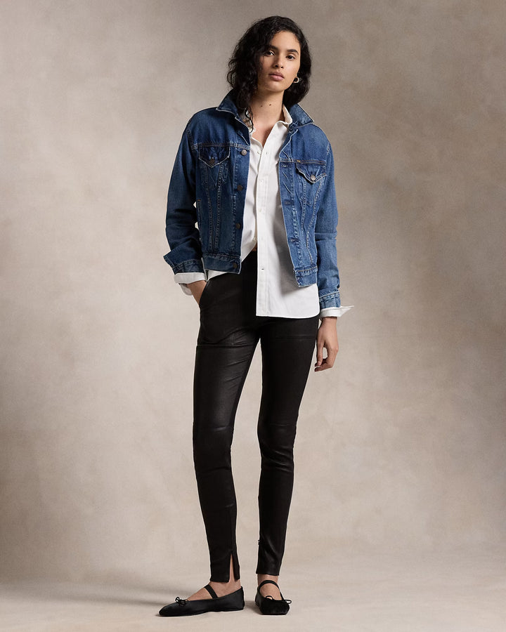 Ralph Lauren Lambskin Super-Slim Pant