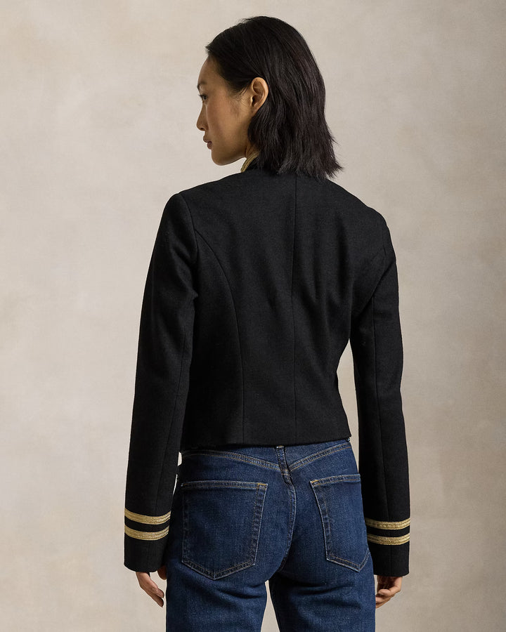 Ralph Lauren Soutache-Trim Interlock Blazer