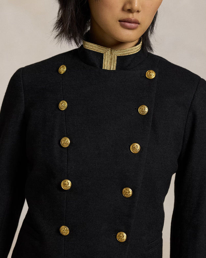 Ralph Lauren Soutache-Trim Interlock Blazer