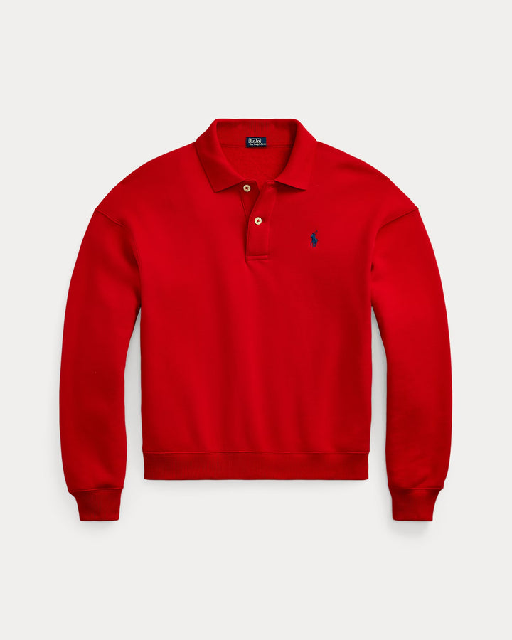 Ralph Lauren Polo-Collar Fleece Pullover