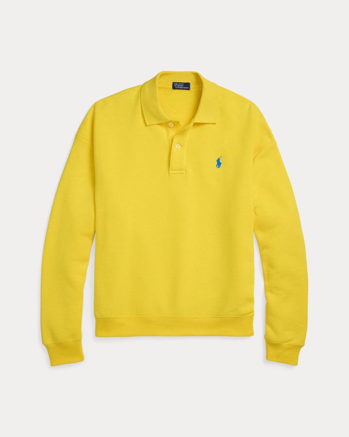 Ralph Lauren Polo-Collar Fleece Pullover