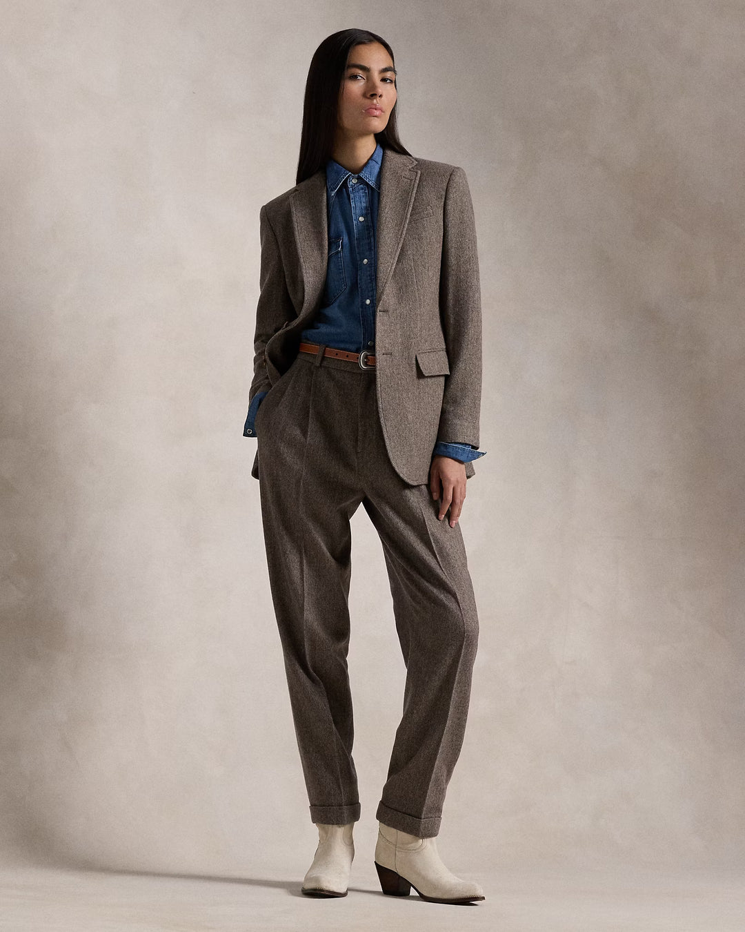 Ralph Lauren Herringbone Wool Blazer