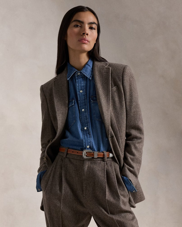 Ralph Lauren Herringbone Wool Blazer