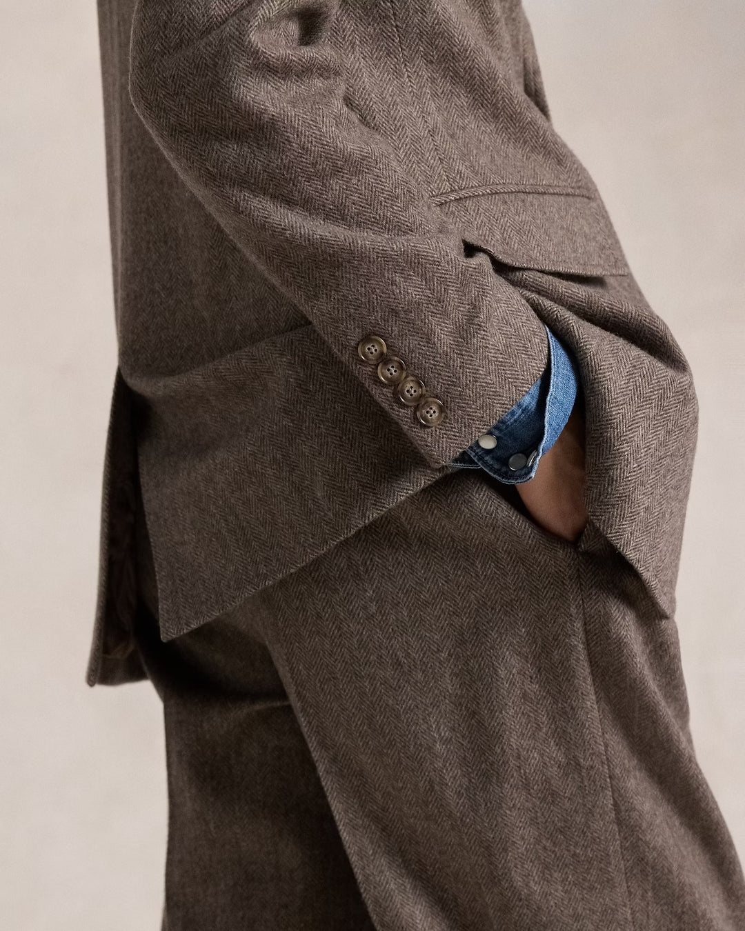 Ralph Lauren Herringbone Wool Blazer