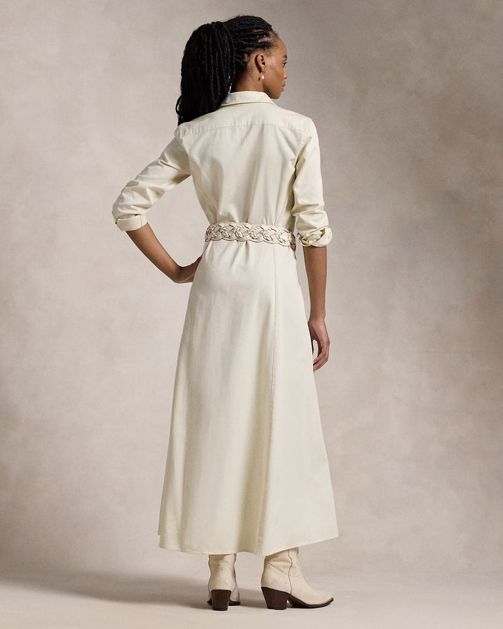 Ralph Lauren Belted Cotton Twill Shirtdress