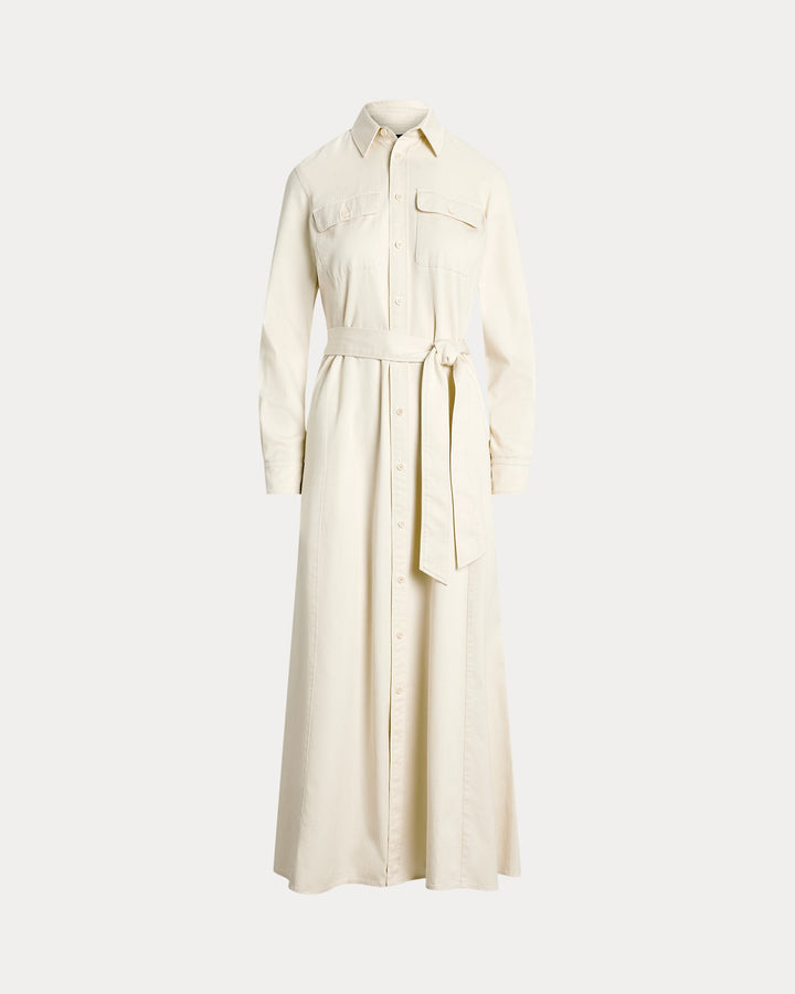 Ralph Lauren Belted Cotton Twill Shirtdress