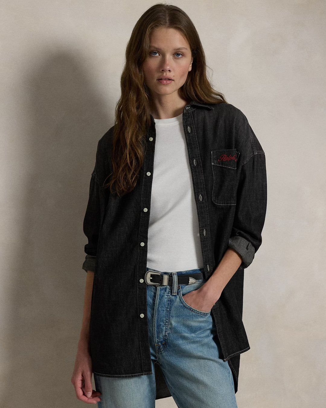 Ralph Lauren LA28 Olympic Oversize Fit Denim Shirt