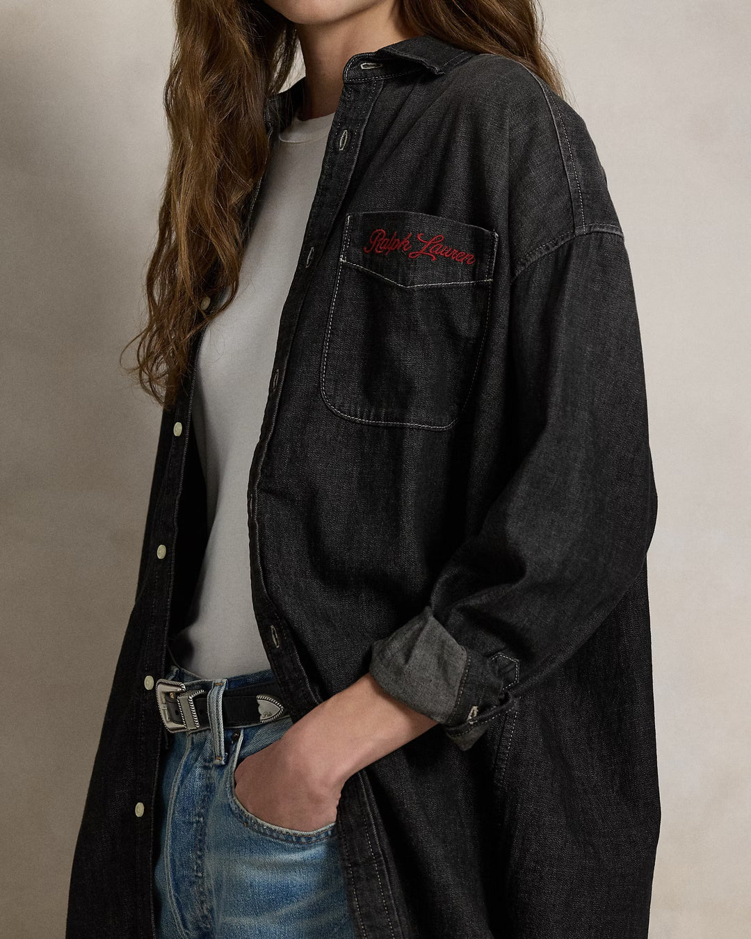 Ralph Lauren LA28 Olympic Oversize Fit Denim Shirt