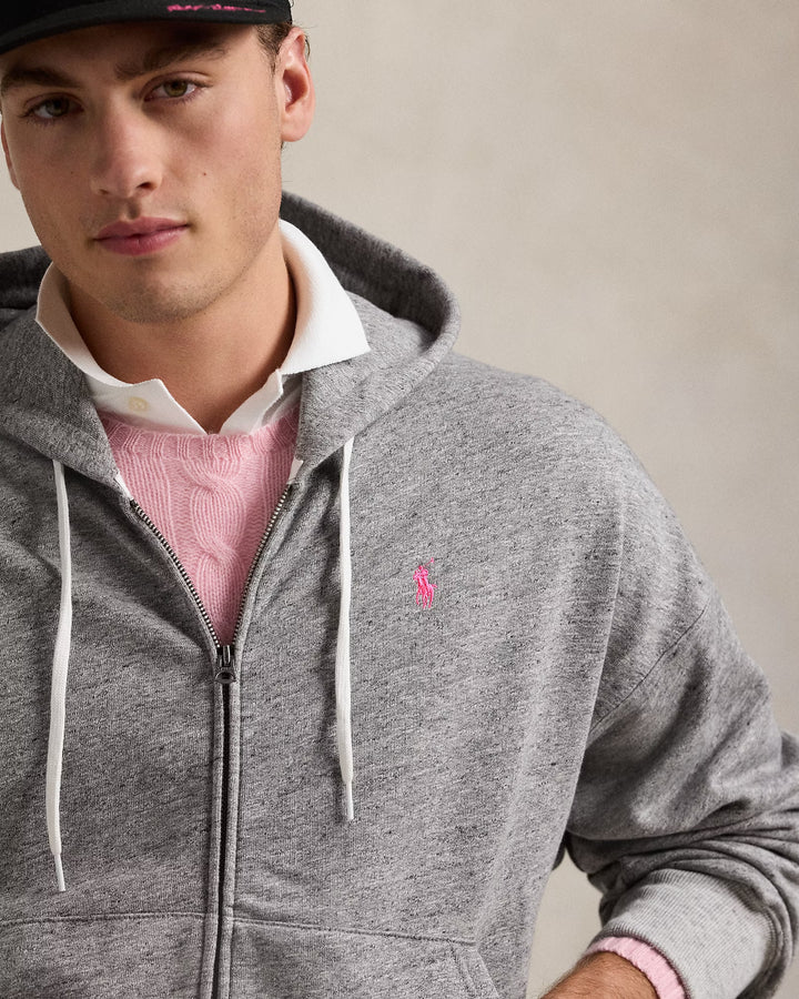 Ralph Lauren Pink Pony Fleece Full-Zip Hoodie