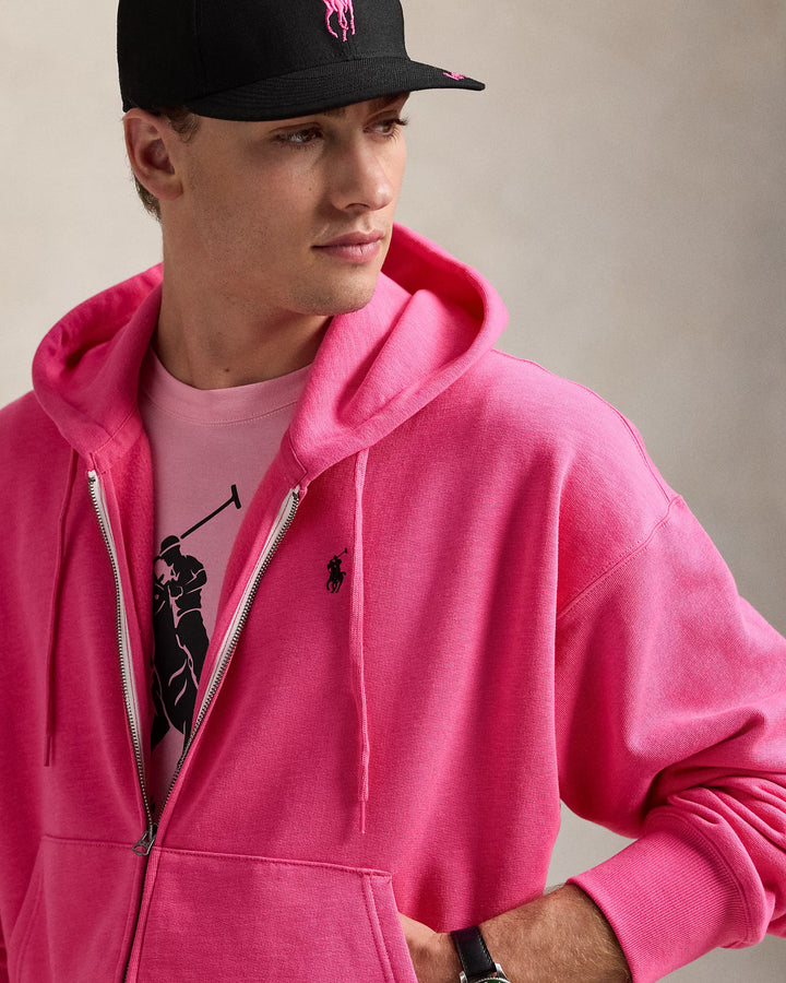 Ralph Lauren Pink Pony Fleece Full-Zip Hoodie