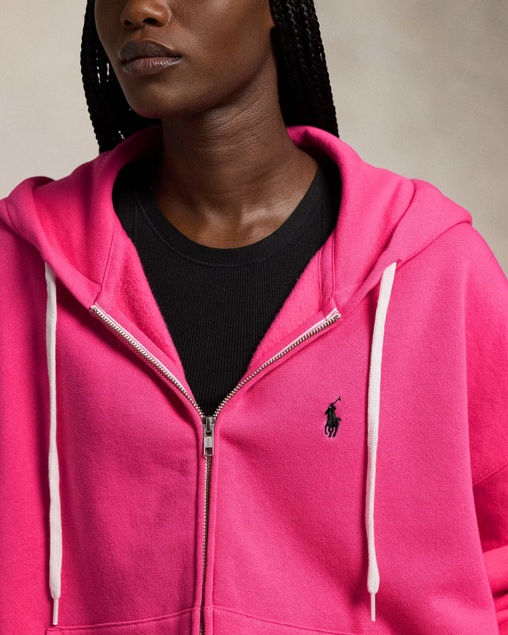Ralph Lauren Pink Pony Fleece Full-Zip Hoodie