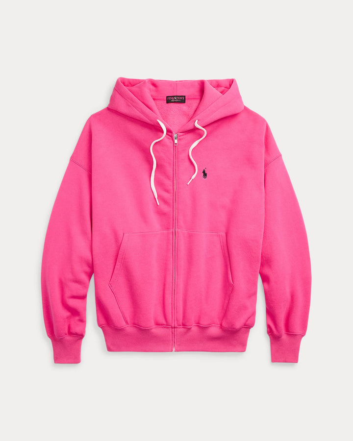 Ralph Lauren Pink Pony Fleece Full-Zip Hoodie
