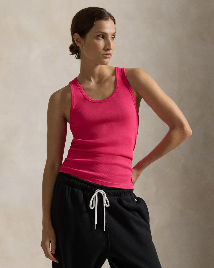 Ralph Lauren Pink Pony Ribbed Cotton Tank