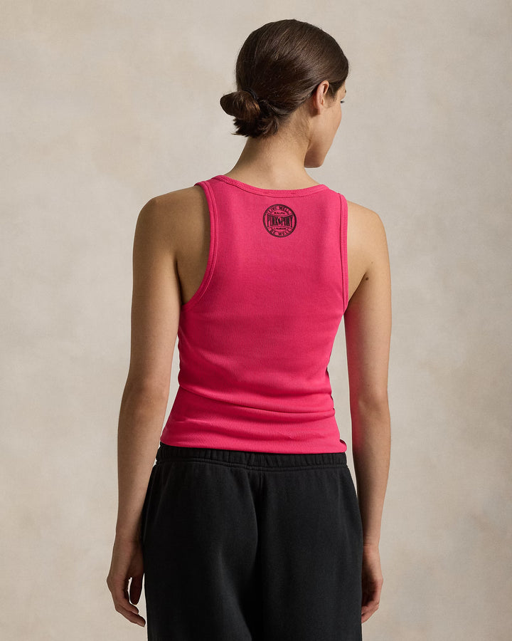 Ralph Lauren Pink Pony Ribbed Cotton Tank