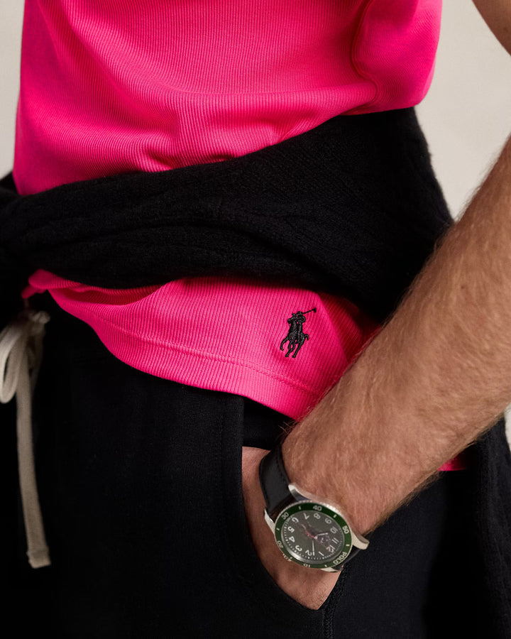 Ralph Lauren Pink Pony Ribbed Cotton Tank