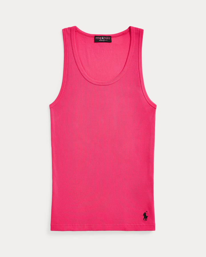 Ralph Lauren Pink Pony Ribbed Cotton Tank