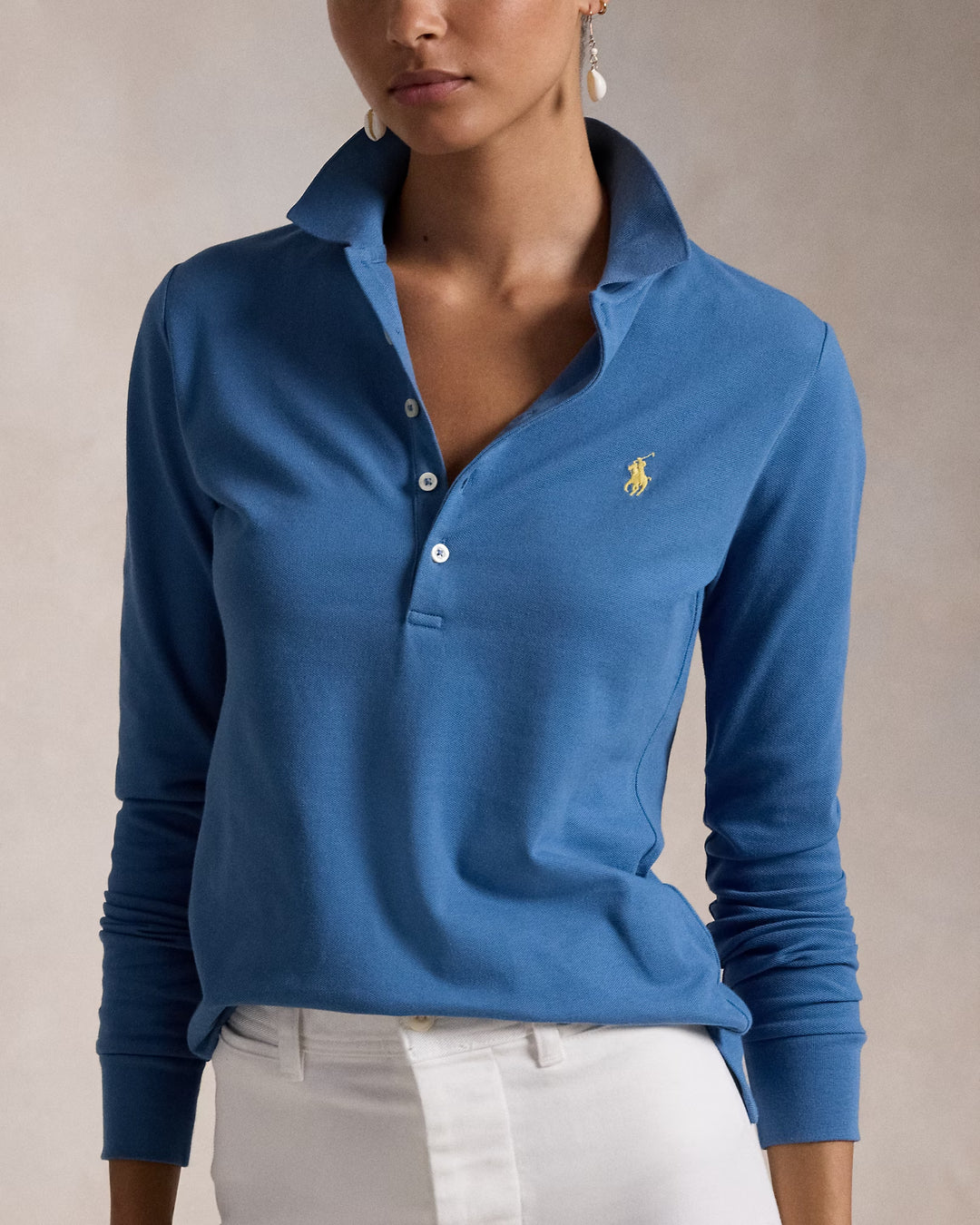 Ralph Lauren Slim Fit Stretch Long-Sleeve Polo Shirt