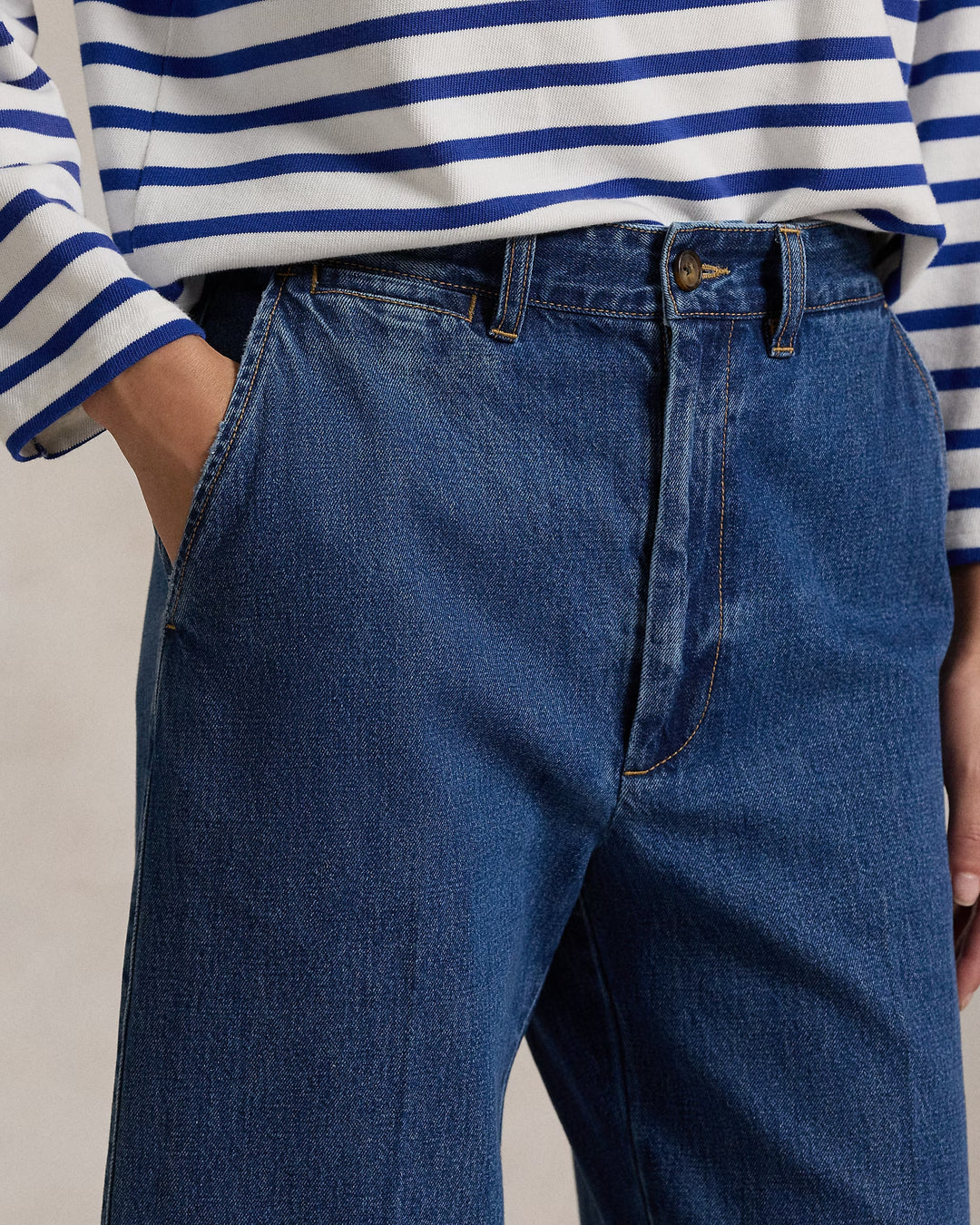 Ralph Lauren Wide-Leg Crop Jean