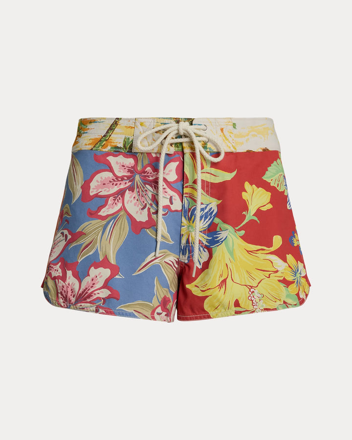 Ralph Lauren Tropical-Floral Cotton Twill Board Short