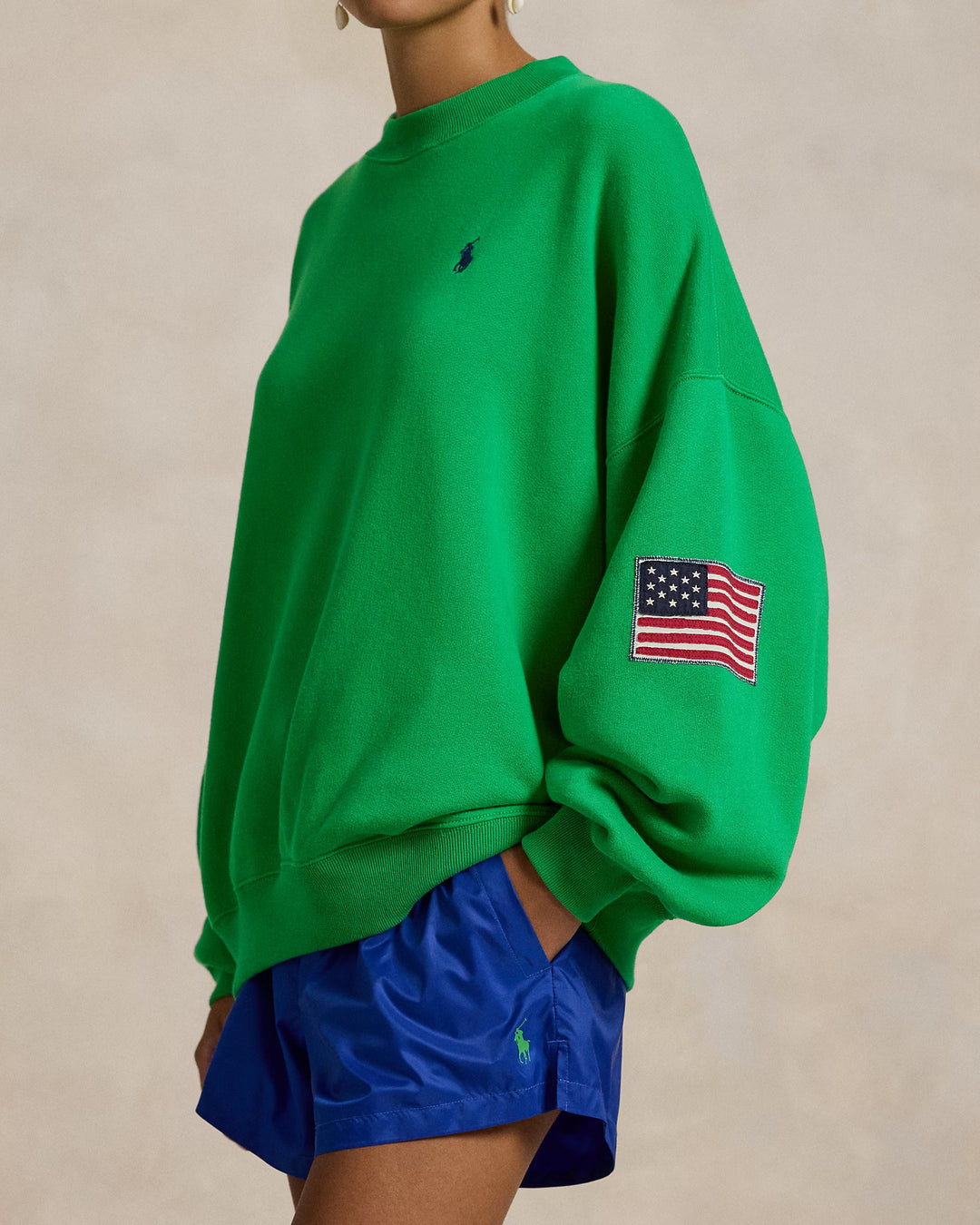 Ralph Lauren Oversize Logo Fleece Crewneck