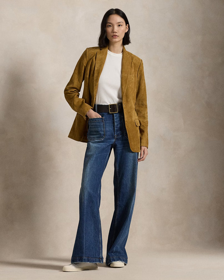 Ralph Lauren Lamb-Suede Blazer