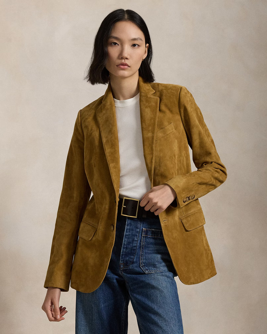 Ralph Lauren Lamb-Suede Blazer