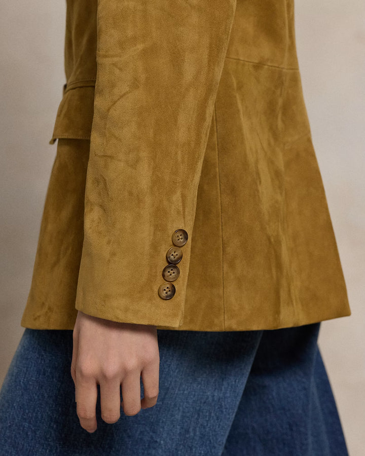Ralph Lauren Lamb-Suede Blazer