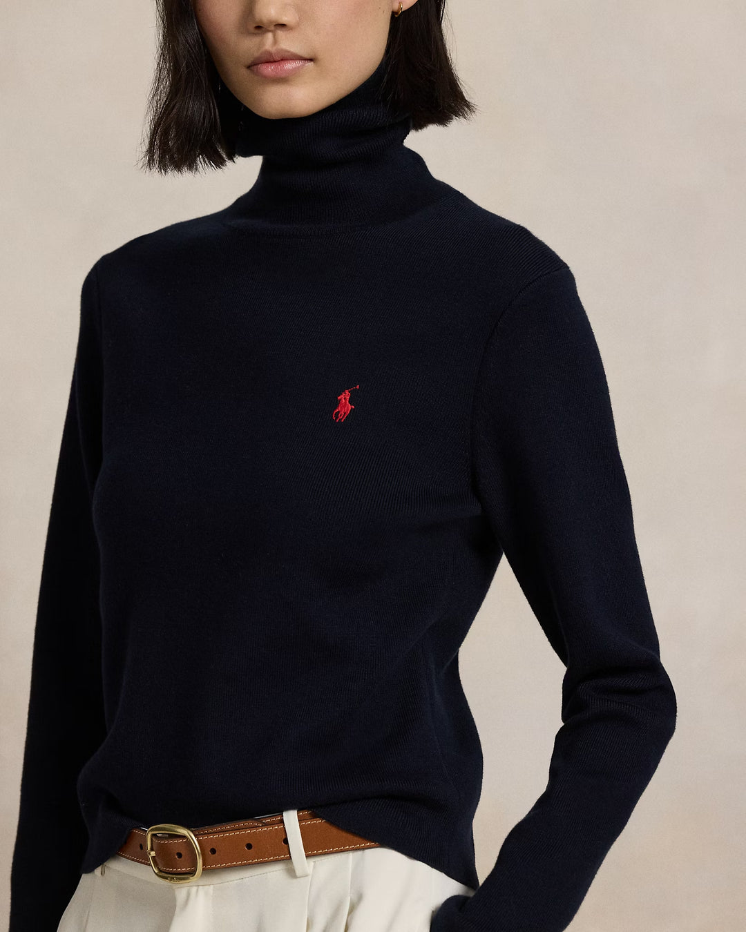 Ralph Lauren Cotton-Blend Turtleneck