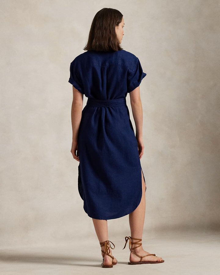 Ralph Lauren Linen Short-Sleeve Shirtdress
