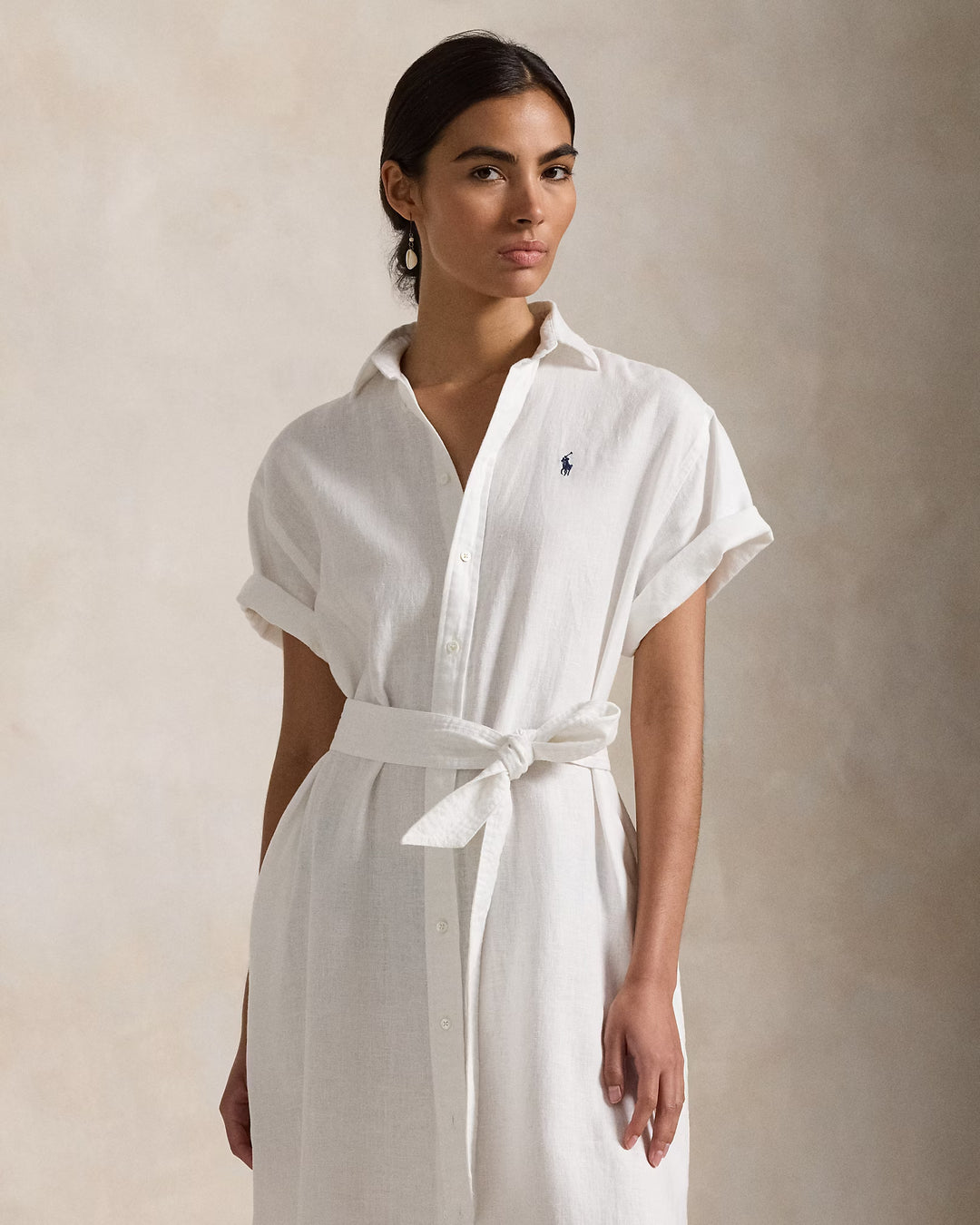 Ralph Lauren Linen Short-Sleeve Shirtdress