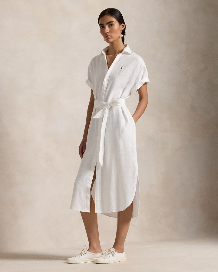 Ralph Lauren Linen Short-Sleeve Shirtdress