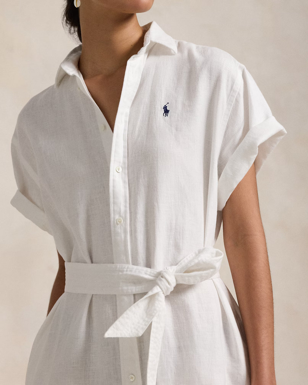 Ralph Lauren Linen Short-Sleeve Shirtdress
