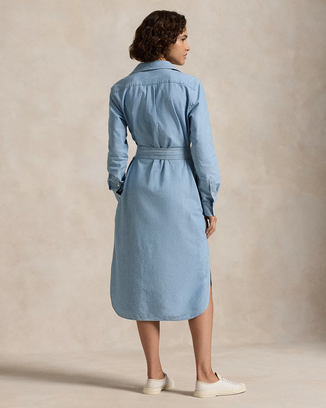 Ralph Lauren Cotton Chambray Belted Shirtdress