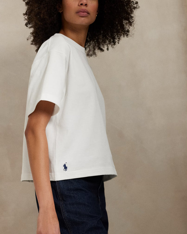 Ralph Lauren Relaxed Crop Fit Cotton Jersey Tee