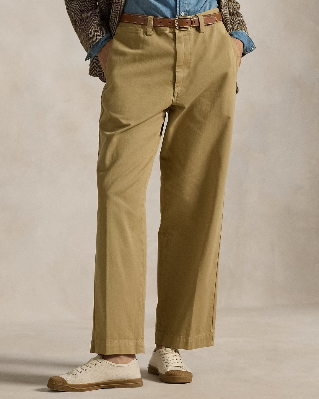 Ralph Lauren Cotton Chino Straight-Leg Pant