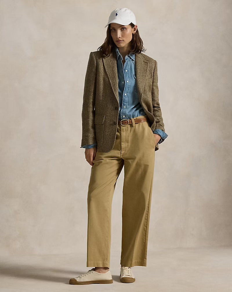 Ralph Lauren Cotton Chino Straight-Leg Pant