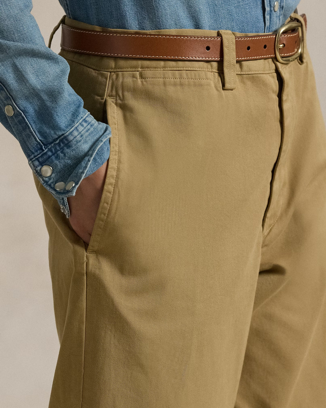 Ralph Lauren Cotton Chino Straight-Leg Pant