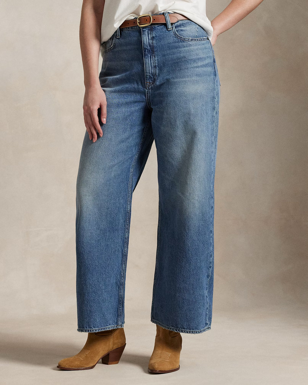 Ralph Lauren High-Rise Wide-Leg Crop Jean